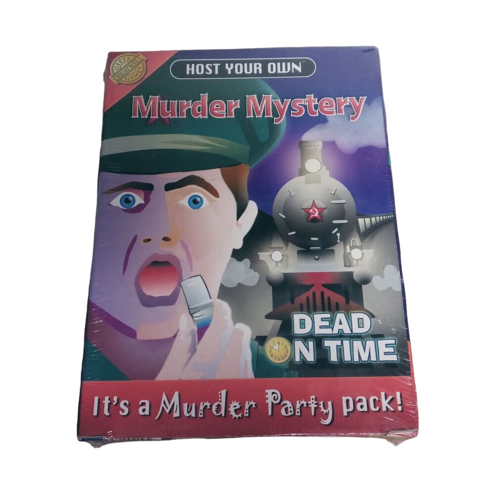 Dead on Time Murder Mystery Party Game Host Your Own Pack CD Invitations